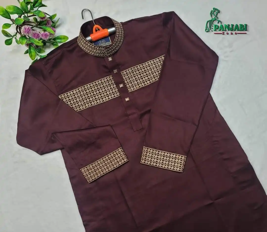 Premium Indian Tencel Cotton Panjabi D2 (P-209)