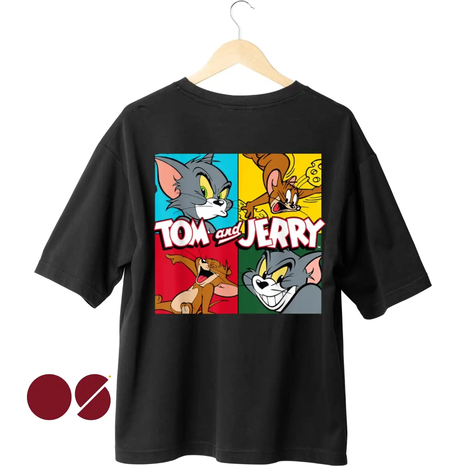 Tom & Jerry Unisex Drop Shoulder T-Shirt (P-409)