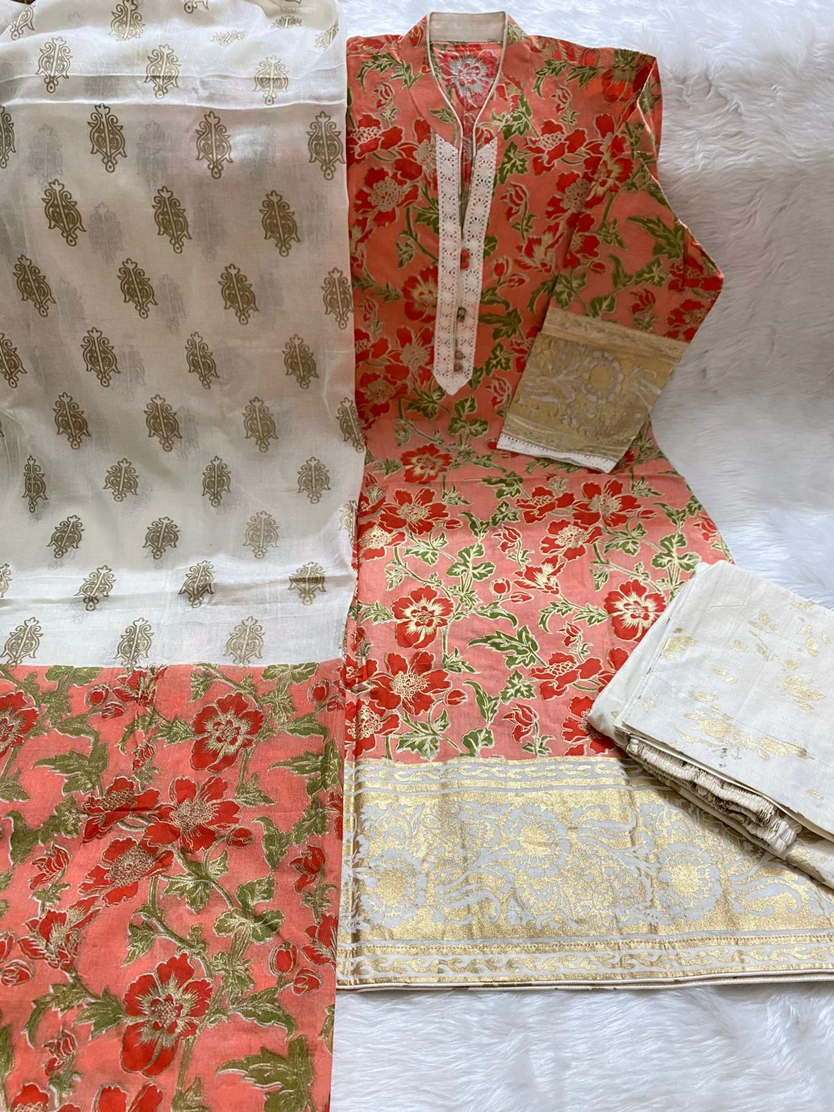 PURE KHADDI COTTON SCREEN PRINT STITCH 3PIC (P-723)