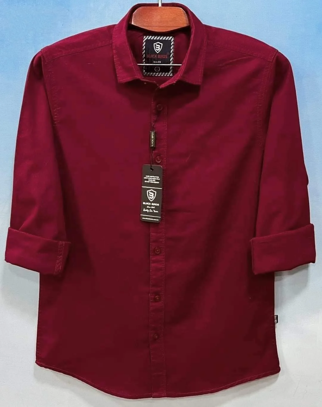 Men's Long Sleeve Solid Shirt - 11 (P-248)