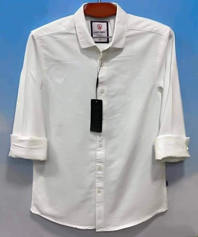 Men's Long Sleeve Solid Shirt - 06 (P-241)