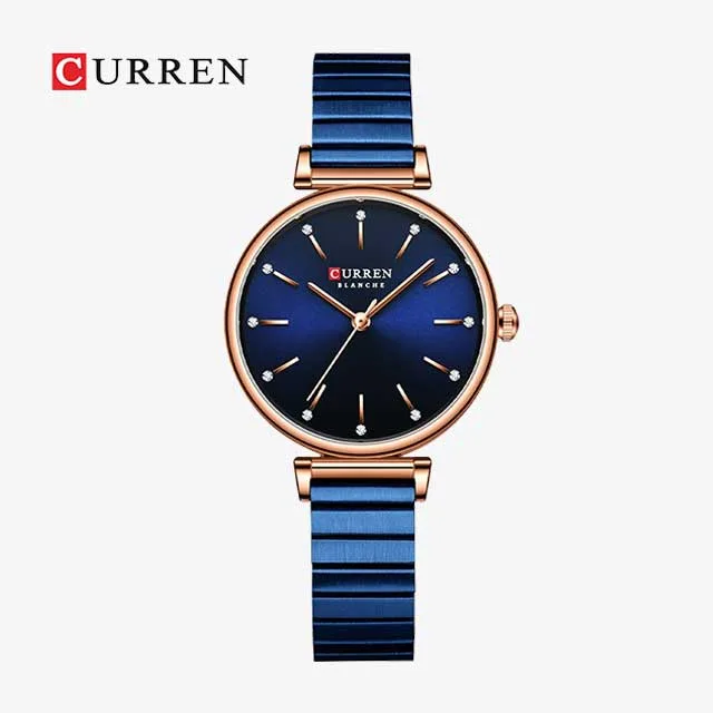 CURREN Women Cut Stainless Steel Strap Watch (Mastercopy) (P-728)