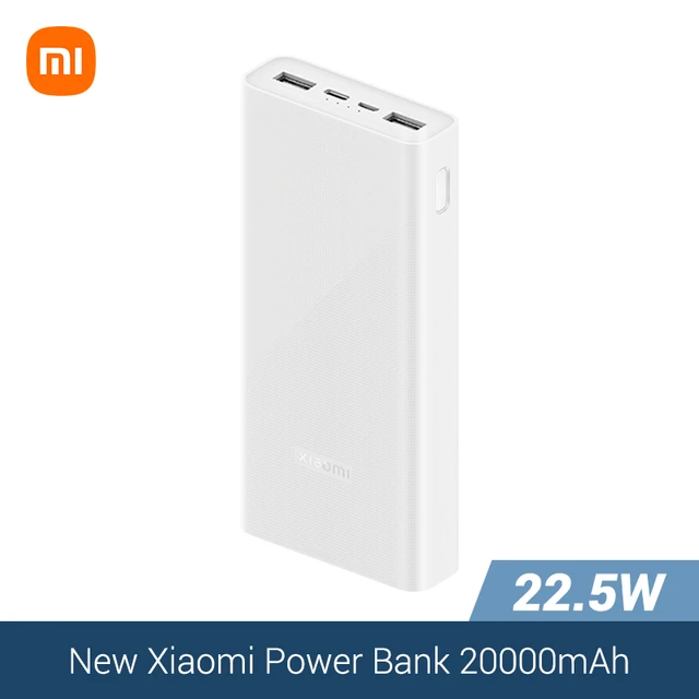 Xiaomi Power Bank Mi 20000mAh 22.5W PD Two Way Fast Charging Powerbank – White Color-BS