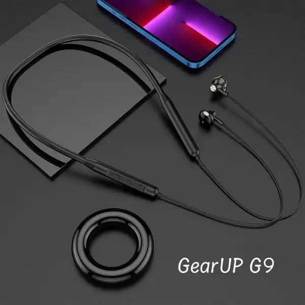 GearUP G9 Neckband Magnetic Metal Earphone With Good Quality Microphone