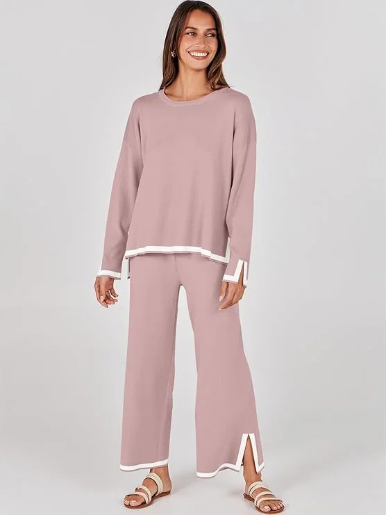 Long Sleeve Sweater Pants Set (P-768)