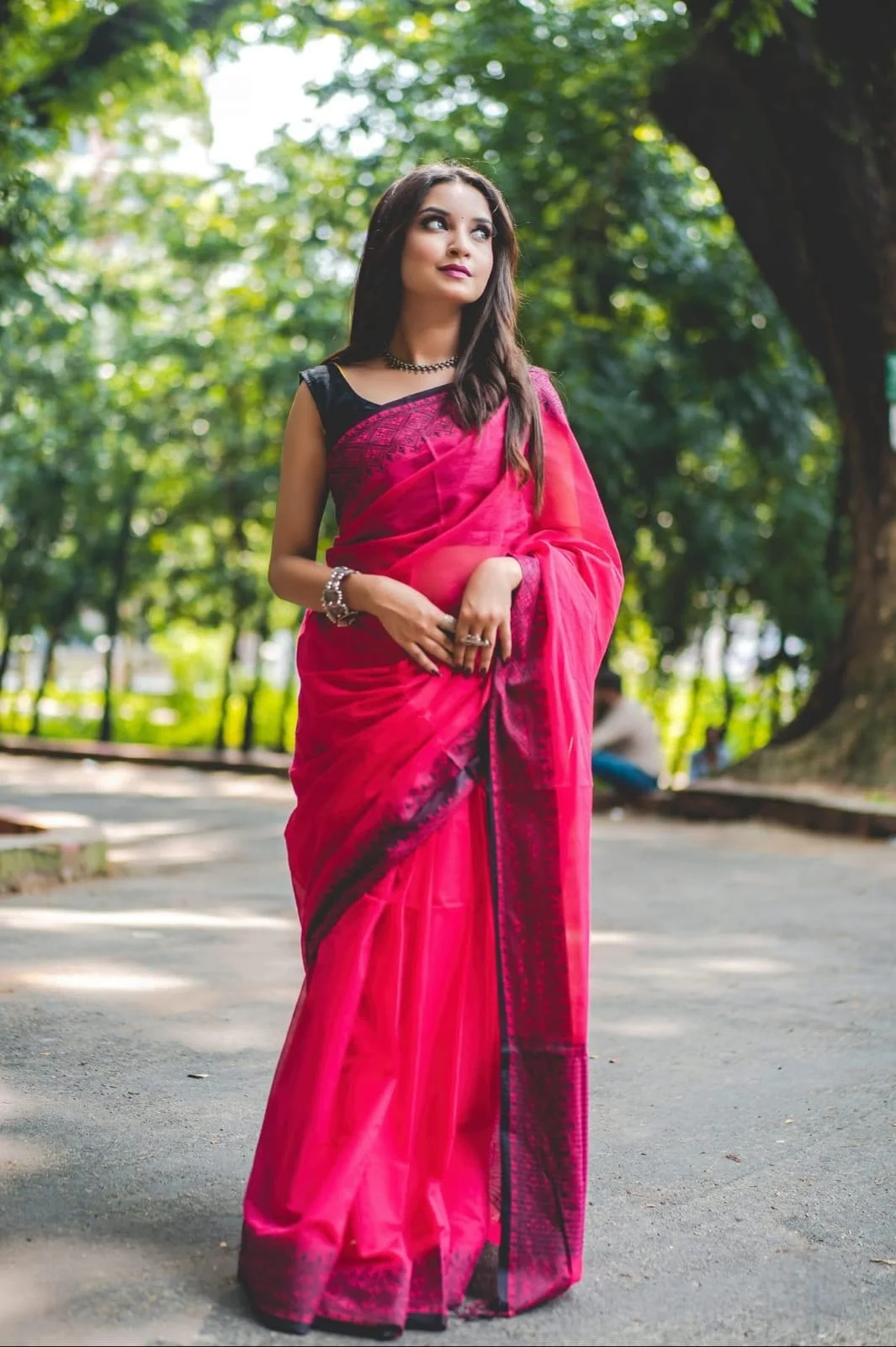 Pure Tangail cotton sari (P-889)