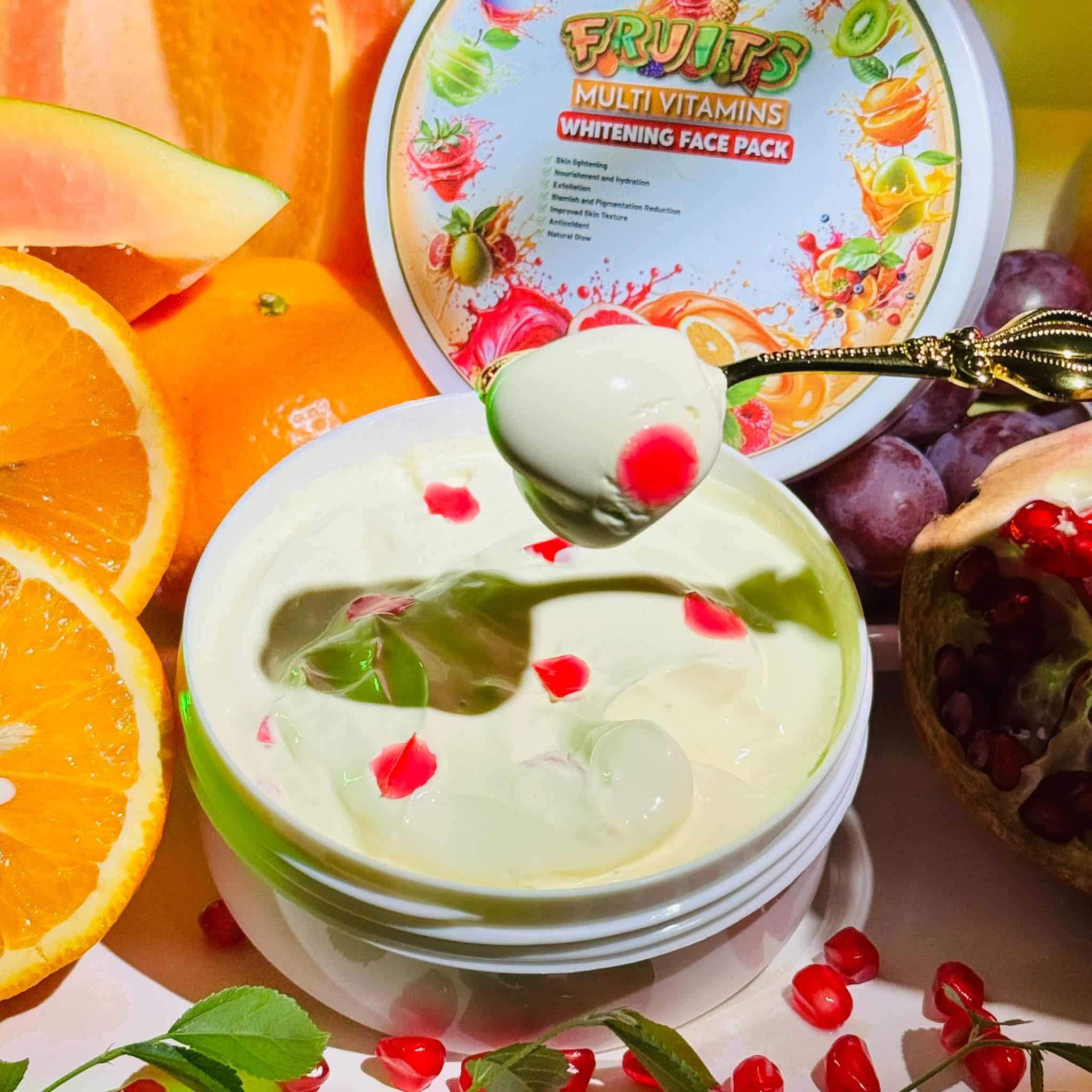GLOW INDUSTRY FRUITS WHITENING FACEPACK (250G) , zozoj ,