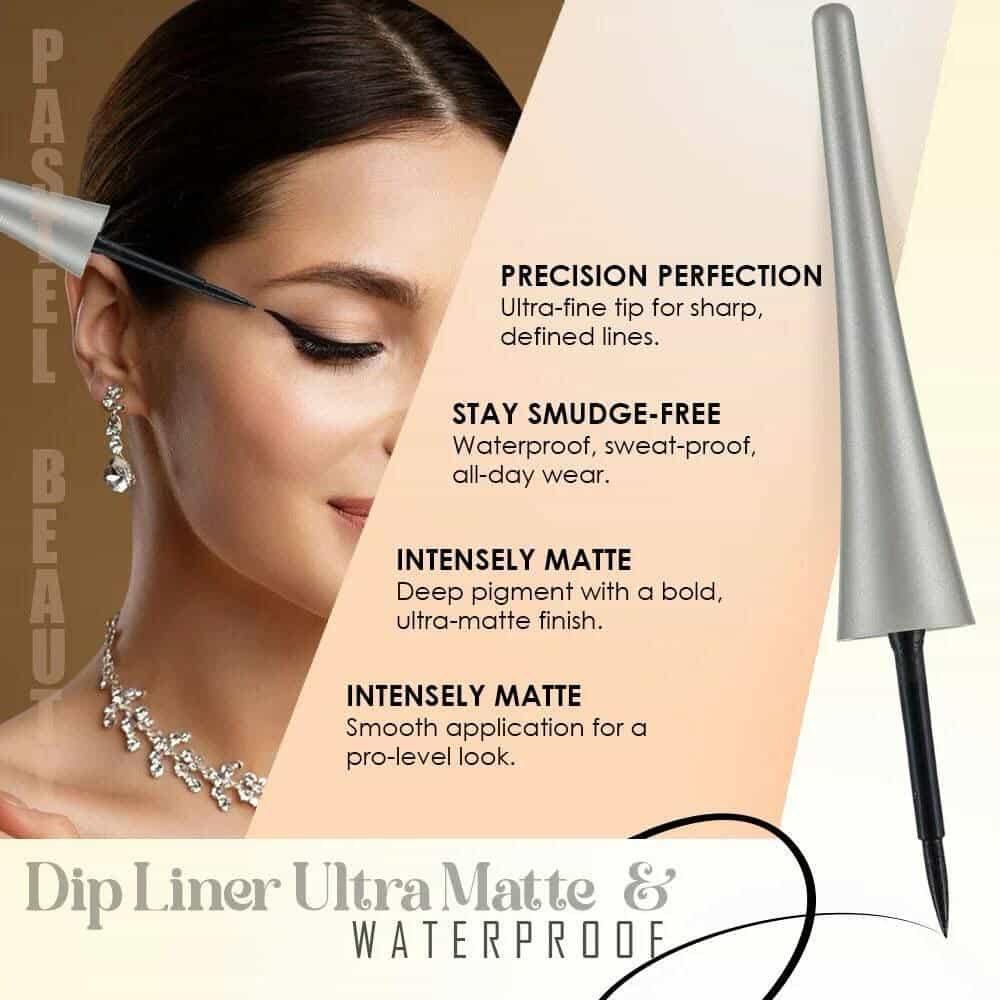 Pastel Dip Liner Ultra Matte, Waterproof & Long Lasting Eyeliner 4ml , zozoj ,