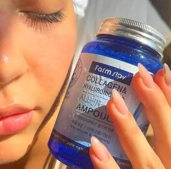 Farm Stay Collagen And Hyaluronic Acid All In One Ampoule; serum; zozoj; mdnurunnabi;