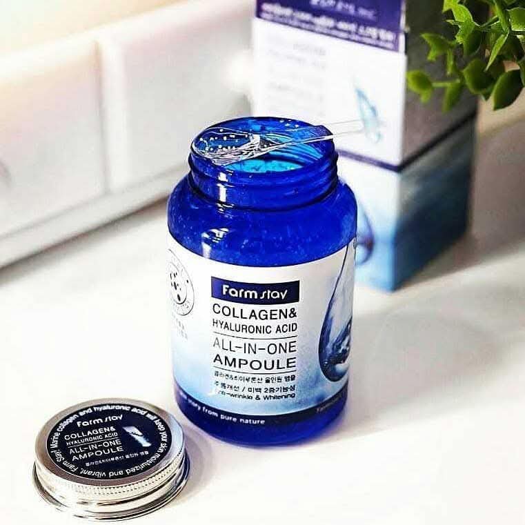 Farm Stay Collagen And Hyaluronic Acid All In One Ampoule; serum; zozoj;