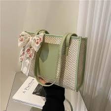 Fashion Hollow Out Woven Flower Scarf Shoulder Bag , zozoj , bd, bangladesh