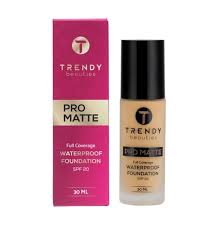 Trendy Beauties Pro Matte Full Coverage Waterproof Foundation; zozoj; bangladesh;