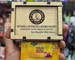 Golden Madina Tulip Saffron Goat Milk Soap Bar, Goat Milk Soap Price BD, zozoj