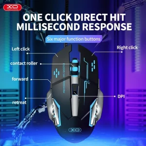 XO-M10 Gaming Mouse – 6-Button RGB Wired USB Mouse (Up to 7200 DPI), zozoj, best price in bangladesh