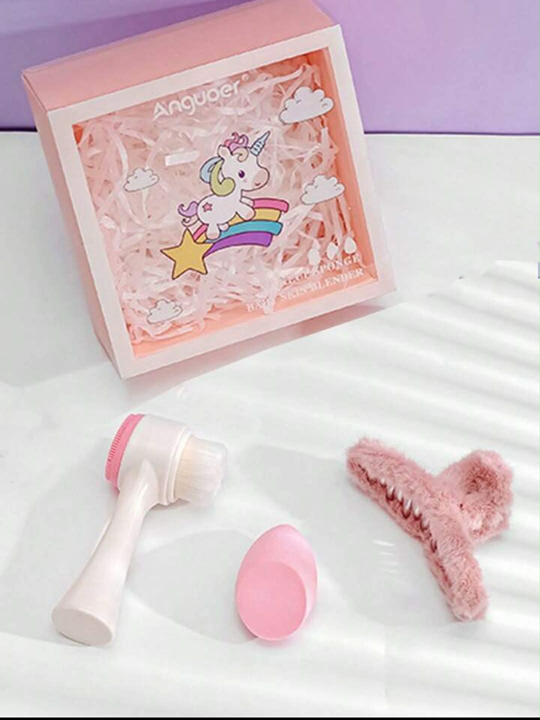 Anguoer 3-in-1 Makeup Sponge & Beauty Blender Set - Image 4