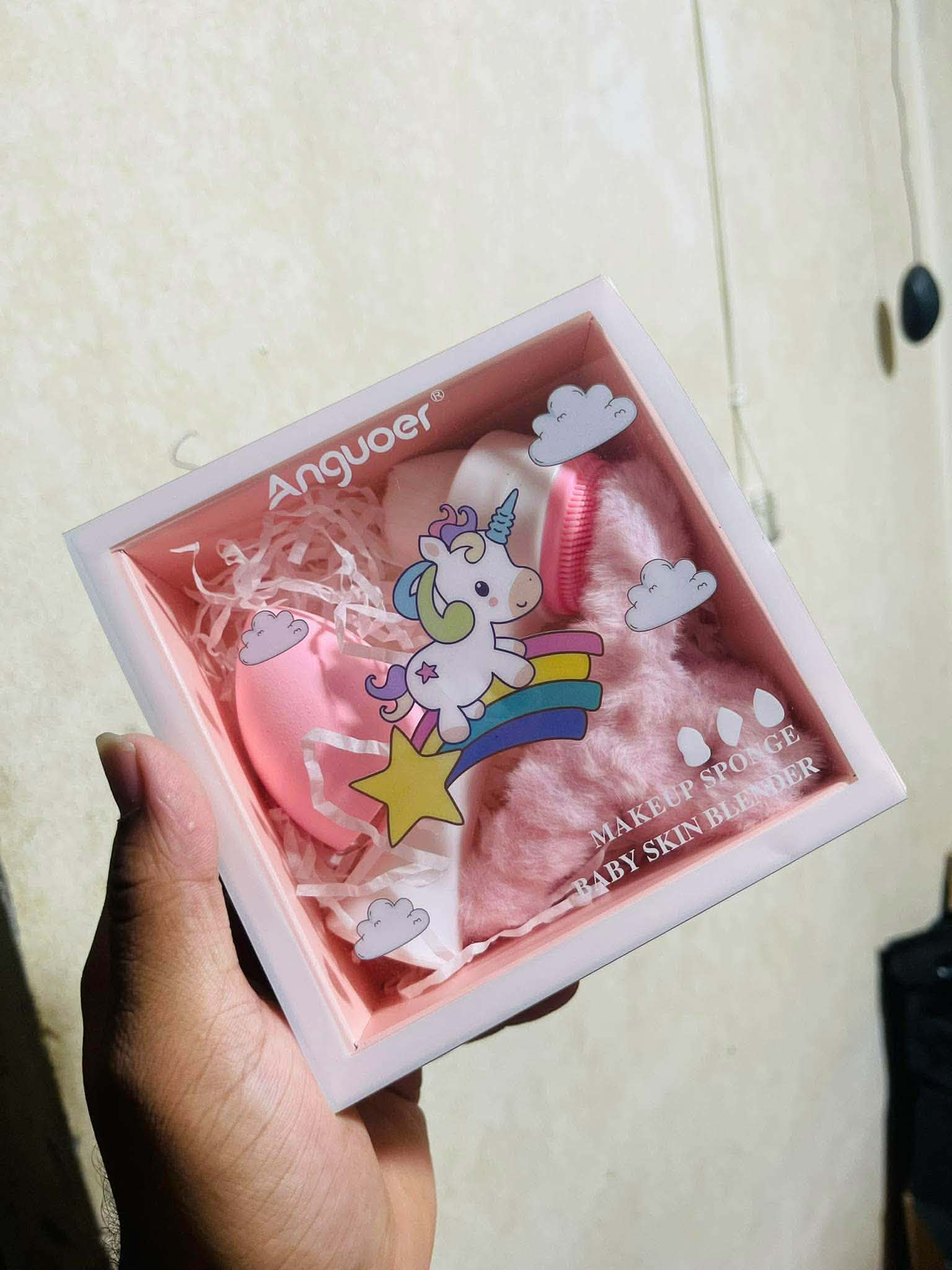 Anguoer 3-in-1 Makeup Sponge & Beauty Blender Set Price in BD, মেকআপ স্পঞ্জ সেট, Beauty Blender Set, zozoj, bangladesh